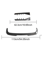 VR Aero Carbon Fiber 3pc Roof Spoiler BMW M3 G81 Wagon                                     - VR-G81-627 - Image 17