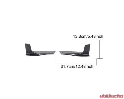 VR Aero Carbon Fiber Rear Bumper Splitter Audi A5 Quattro S line S5 Sportback 2-Door | 4-Door - VR-A5S5-636