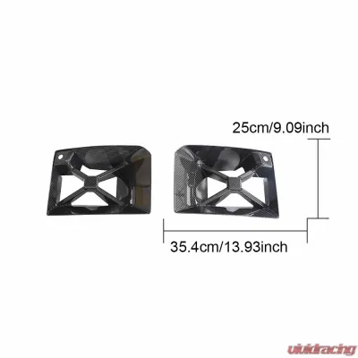 VR Aero Carbon Fiber X Brace Bumper Air Duct Covers BMW M2 G87 - VR-G87-605