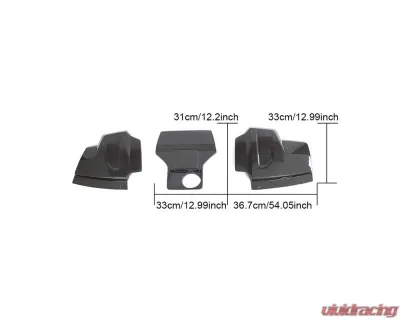 VR Aero Carbon Fiber Engine Bay Covers Audi R8 - VR-AUDIR8-677