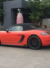 VR Aero Carbon Fiber Side Skirts Porsche 718 Cayman                                     - VR-718-631 - Image 3