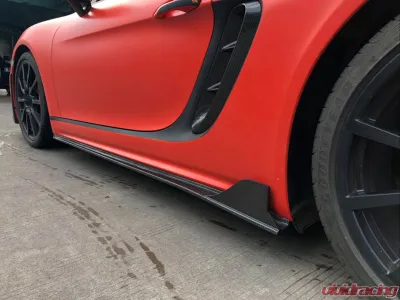 VR Aero Carbon Fiber Side Skirts Porsche 718 Cayman - VR-718-631