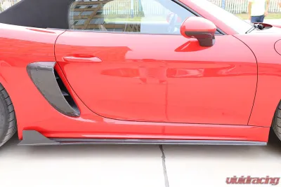 VR Aero Carbon Fiber Side Skirts Porsche 718 Cayman - VR-718-631