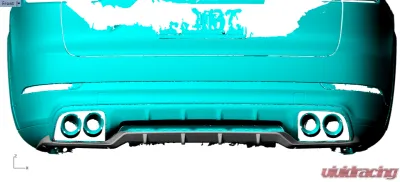 VR Aero Carbon Fiber Rear Diffuser Porsche Cayenne 2018-2021 - VR-958TT-630