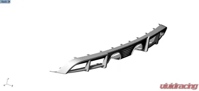 VR Aero Carbon Fiber Rear Diffuser Porsche 991 Carrera GTS Center Exit Exhaust 2018-2019 - VR-991GTS-630