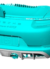 VR Aero Carbon Fiber Rear Diffuser Porsche 991 Carrera GTS Center Exit Exhaust 2018-2019                                     - VR-991GTS-630 - Image 7