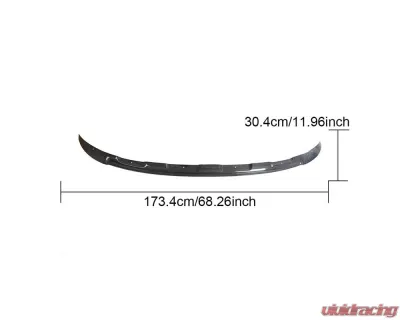VR Aero Carbon Fiber Front Lip Spoiler Mercedes Smart Car - VR-SMRT-600