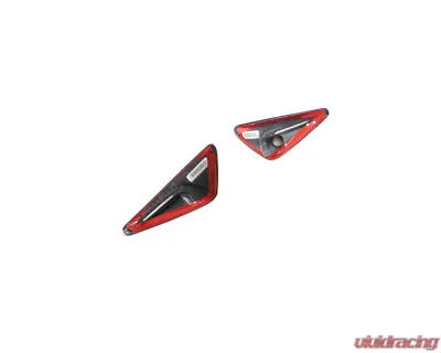 VR Aero Carbon?Fiber?Side?Fender?Camera?Vent?Cover?Trim?Tesla?Model - ML-ZDH424-PRO