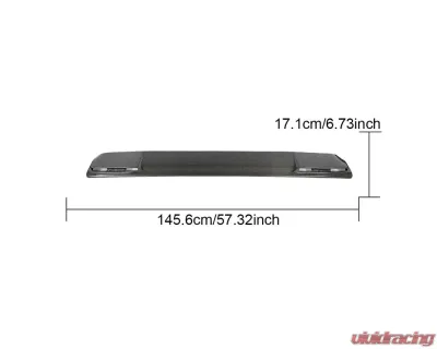 VR Aero Carbon Fiber Rear Roof Spoiler Mercedes G-Wagon W463 G500 G550 G55 G63 G65 - VR-W463-670