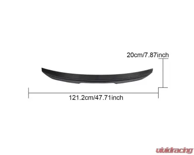 VR Aero Carbon Fiber Rear Trunk Spoiler GT Style Audi A4 S4 B9 Sedan 2015-2023 - VR-B9-620