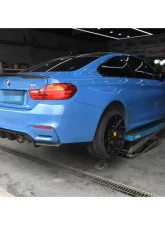VR Aero Carbon Fiber Rear Diffuser V2 BMW M3 | M4 | F80 | F82 | F83                                     - VR-M3M4-F80F82F83-610 - Image 7