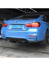 VR Aero Carbon Fiber Rear Diffuser V2 BMW M3 | M4 | F80 | F82 | F83                                     - VR-M3M4-F80F82F83-610 - Image 8
