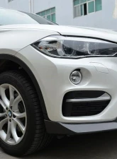 VR Aero Carbon Fiber Front Lip Spoiler V1 BMW X6 F16 xDrive Series 2015-2019                                     - VR-X6-600 - Image 11