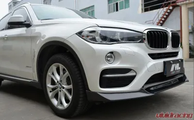 VR Aero Carbon Fiber Front Lip Spoiler V1 BMW X6 F16 xDrive Series 2015-2019 - VR-X6-600