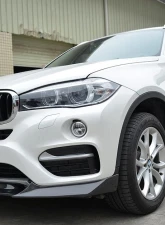VR Aero Carbon Fiber Front Lip Spoiler V1 BMW X6 F16 xDrive Series 2015-2019                                     - VR-X6-600 - Image 8