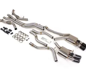 VRP Stainless Valvetronic Exhaust System w/Carbon Tips Audi S4 | S5 B9 Sedan Only 2017-2021