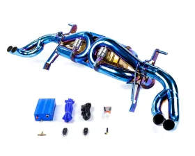 VRP Titanium Valvetronic Exhaust System Blue Audi R8 Gen 2020+