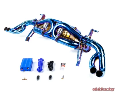 VRP Titanium Valvetronic Exhaust System Blue Audi R8 Gen 2020+ - VR-R820-170T