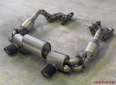 TFL High Flow Race Headers and 200 cell Catalysts Porsche 718 Cayman GT4 - PO.030.C01