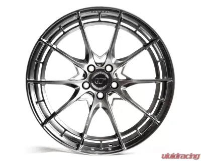 VR Forged D03-R Wheel Hyper Black 20x11 +43mm 5x112 - VR-D03R-2011-43-5112-HBLK