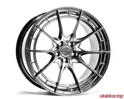 VR Forged D03-R Wheel Hyper Black 20x11 +43mm 5x112 - VR-D03R-2011-43-5112-HBLK