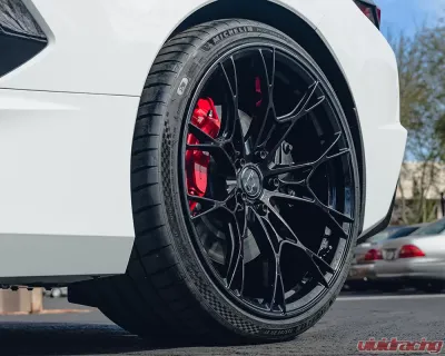 VR Forged D01 Wheel Set Corvette C8 20x9.5 21x12.5 Gloss Black - VRF-D01-C8-GBLK