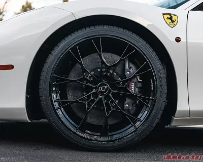 VR Forged D01 Wheel Set Ferrari 488 20x9.0 21x12 Matte Black - VRF-D01-488-MBLK
