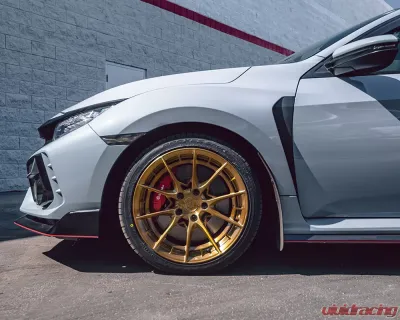 VR Forged D03-R Wheel Set Honda Civic Type-R FK8 | FL5 18x9.5 Brushed Gold - VRF-D03R-CTR-BRSG