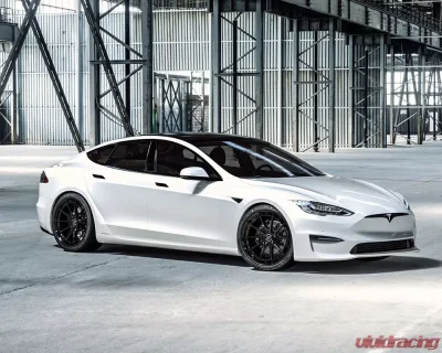 VR Forged D03-R Wheel Set Tesla Model S Plaid 21x9.5 21x10.5 Gloss Black - VRF-D03R-TESPD-GBLK