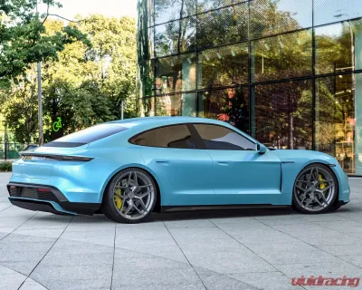 VR Forged D04 Wheel Set Porsche Taycan | Audi e-Tron GT 21x9.5 21x11.5 Gunmetal - VRF-D04-TAY-GM