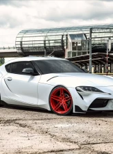 VR Forged D10 Wheel Brushed Red 20x9.5 +37mm 5x112                                     - VR-D10-2095-37-5112-GRD - Image 4