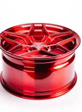 VR Forged D04 Wheel Brushed Red 18x9.5 +40mm 5x114.3                                     - VR-D04-1895-40-51143-GRD - Image 3