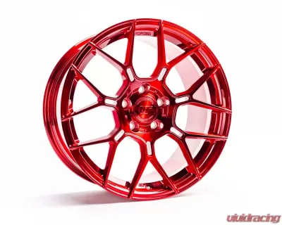 VR Forged D09 Wheel Brushed Red 18x9.5 +40mm 5x114.3 - VR-D09-1895-40-51143-GRD