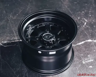 VR Forged D15 Wheel Set for Dunes Polaris RZR 15x7 15x10 Matte Black - VRF-D15-RZR-STG-MBLK