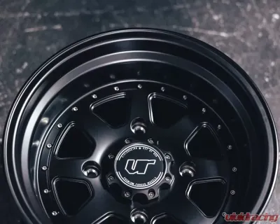 VR Forged D15 Wheel Set for Dunes Polaris RZR 15x7 15x10 Matte Black - VRF-D15-RZR-STG-MBLK