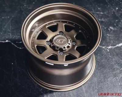 VR Forged D15 Wheel Set for Dunes Polaris RZR 15x7 15x10 Satin Bronze - VRF-D15-RZR-STG-SBZ