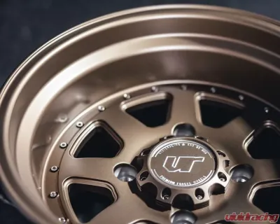 VR Forged D15 Wheel Set for Dunes Polaris RZR 15x7 15x10 Satin Bronze - VRF-D15-RZR-STG-SBZ