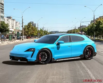 VR Forged D03 Wheel Set Porsche Taycan | Audi e-Tron GT 21x9.5 21x11.5 Matte Black - VRF-D03-TAY-MBLK