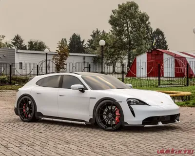 VR Forged D03 Wheel Set Porsche Taycan | Audi e-Tron GT 21x9.5 21x11.5 Matte Black - VRF-D03-TAY-MBLK