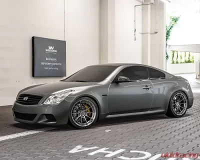 VR Forged D03-R Wheel Set Infiniti G37 19x9.5 19x10.5 Hyper Black - VRF-D03R-G37-HBLK