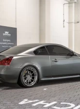 VR Forged D03-R Wheel Set Infiniti G37 19x9.5 19x10.5 Hyper Black                                     - VRF-D03R-G37-HBLK - Image 5