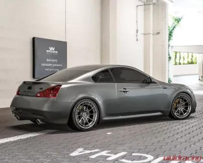 VR Forged D03-R Wheel Set Infiniti G37 19x9.5 19x10.5 Hyper Black - VRF-D03R-G37-HBLK