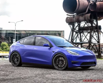 VR Forged D03-R Wheel Set Tesla Model 3 | Model Y 20x9.0 Matte Black - VRF-D03R-TES3-MBLK