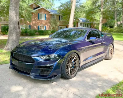 VR Forged D03-R Wheel Set Ford Mustang S550 S650 20x10 20x11 Satin Bronze - VRF-D03R-S550-20-SBZ