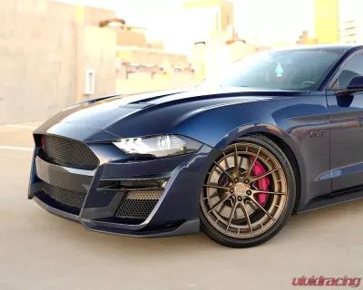 VR Forged D03-R Wheel Set Ford Mustang S550 S650 20x10 20x11 Satin Bronze - VRF-D03R-S550-20-SBZ