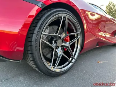 VR Forged D04 Wheel Hyper Black 20x9.0 +32mm 5x112 - VR-D04-2090-32-5112-HBLK
