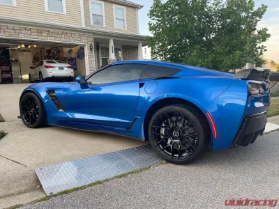 VR Forged D09 Wheel Set Corvette C6 C7 Z06 19x10 20x12.5 Gloss Black - VRF-D09-C7Z06-GBLK