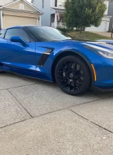 VR Forged D09 Wheel Set Corvette C6 C7 Z06 19x10 20x12.5 Gloss Black                                     - VRF-D09-C7Z06-GBLK - Image 8