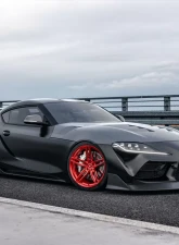 VR Forged D10 Wheel Set Toyota Supra MK5 20x9.5 20x11 Brushed Red                                     - VRF-D10-A90-GRD - Image 4