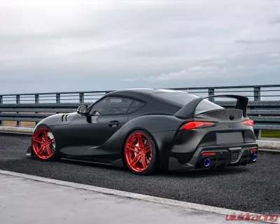 VR Forged D10 Wheel Set Toyota Supra MK5 20x9.5 20x11 Brushed Red - VRF-D10-A90-GRD